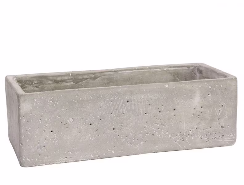 Trough Cement Flower Pot 9cm - Indoor Concrete Plant Planter Industrial Chic