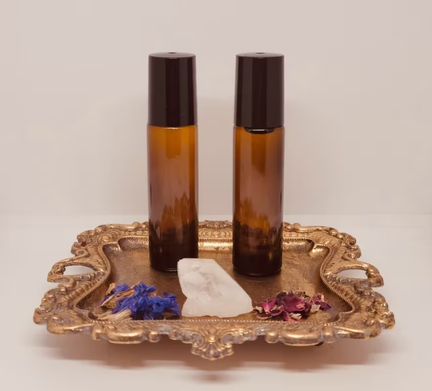 Roll On Herbal Body Oil For Healing, Meditation, Or Aromatherapy