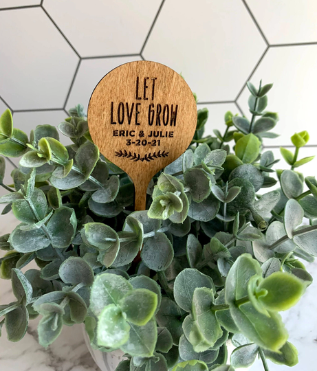 Set Of Plant Labels | Wooden Garden Marker Cheeky Gift Lady Herb Stake