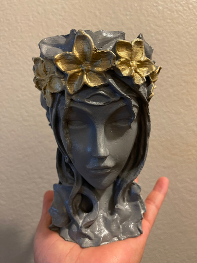 Fairy Head Planter | Goddess Head Planter Succulent Arrangement Birthday Thanksgiving Holidays Wedding