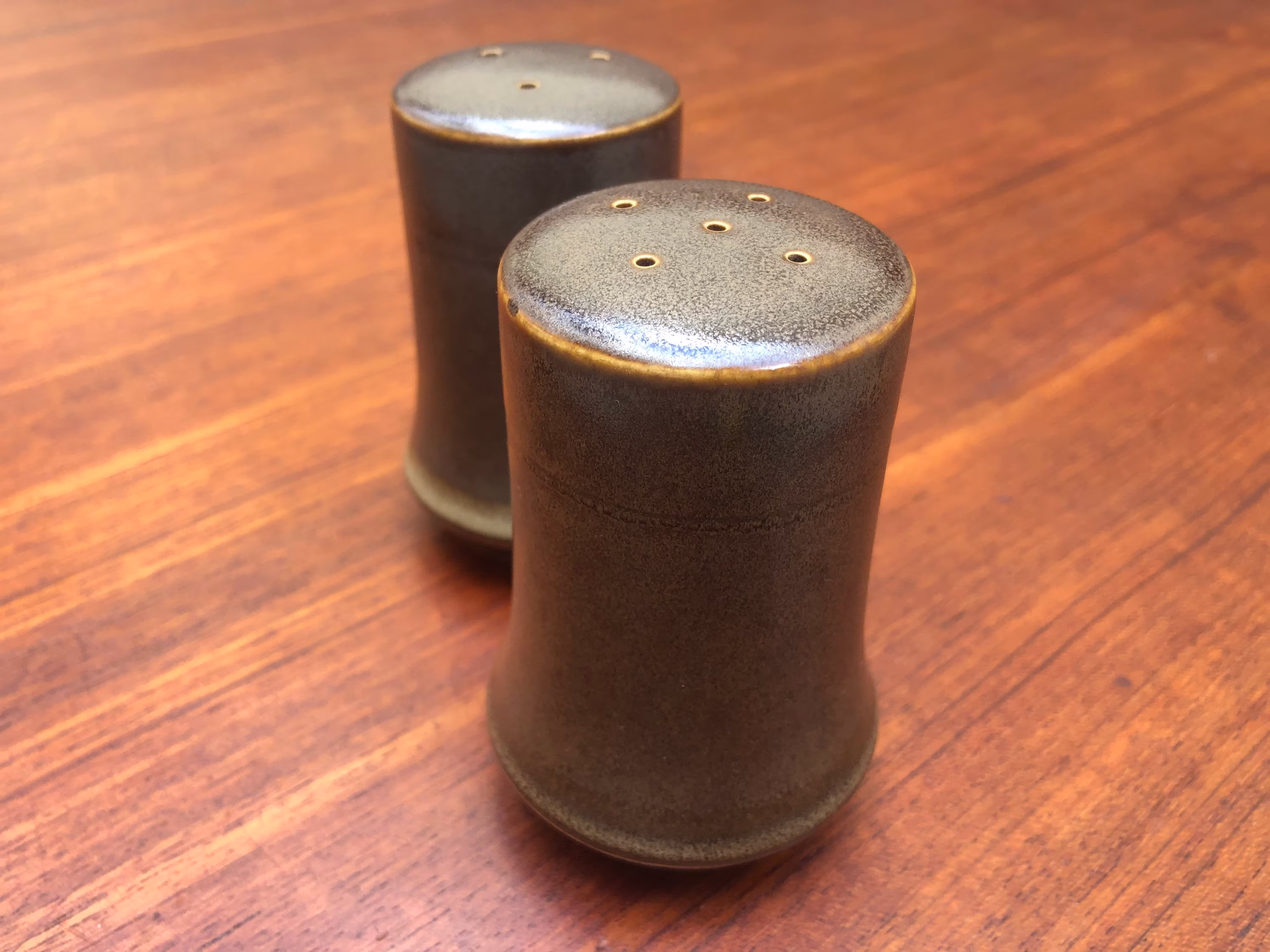 Mcm Salt & Pepper Shakers - Japanese Stoneware By Georges Briard