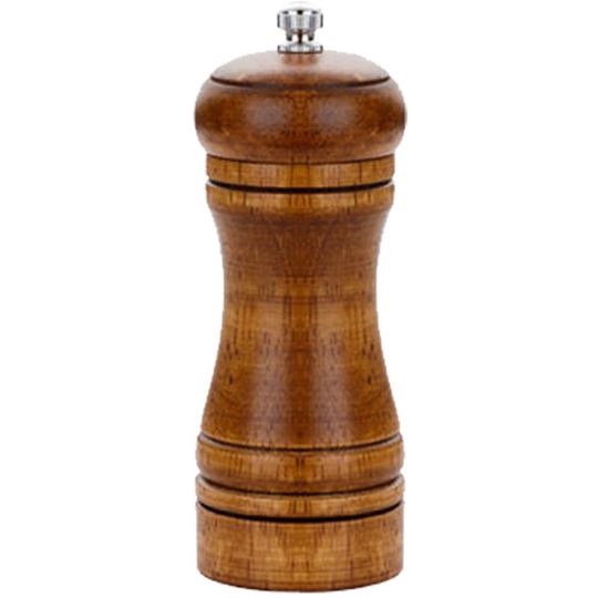 Classic Wooden Pepper Grinder - Herb & Spice Grinder, Comfortable, Easy & Smooth, Long Life small