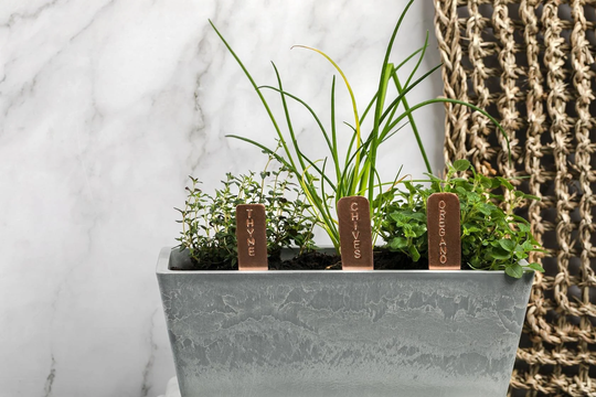 Copper Garden Markers | Herb Tags Plant Stakes Hayes Home