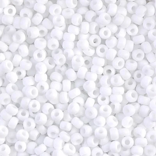 Seed Bead 8-402F Miyuki Beads 8/0 Matte White 10 Grams Diy