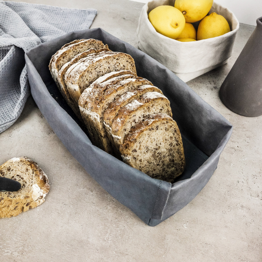 Bread Basket, Storage Box, Pot, Washable Paper Kitchen Organizer, Vegan Gift, Zero Waste, Dining Room Table Decor