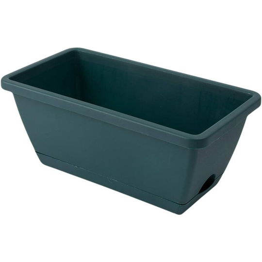Rectangular pp Plastic Planter with Cato Watering - For Growing Flowers, Vegetables, Fruits - Blue