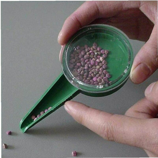 Dark green Garden Plant Dispenser Sower Planter Seed Dial 2 PCSAdjustable Size Disseminator Sower Starter Seeder Gardening Tools