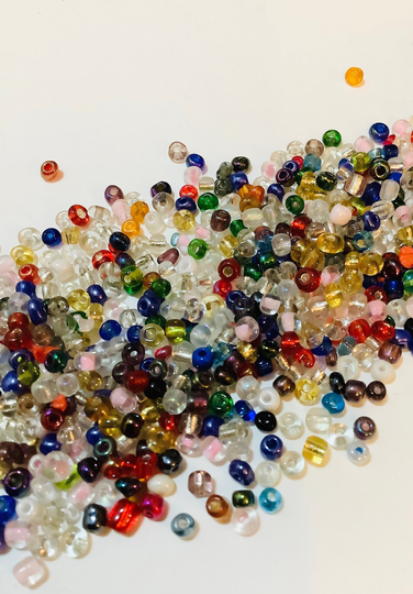 100 Grams Seed Beads 4mm 6/0 Multicoloured Mix
