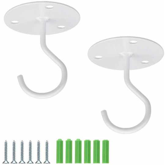 Sun Flowergb - Ceiling Hanging Plant Hooks - Iron Wall Mount Lantern Metal Plant Holder for Hanging Bird Feeders, Lanterns, Wind Chimes, Planters,