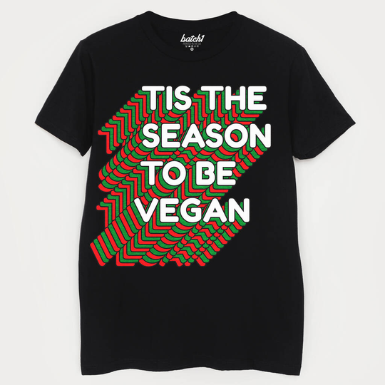 Tis The Season To Be Vegan Men's Christmas T Shirt