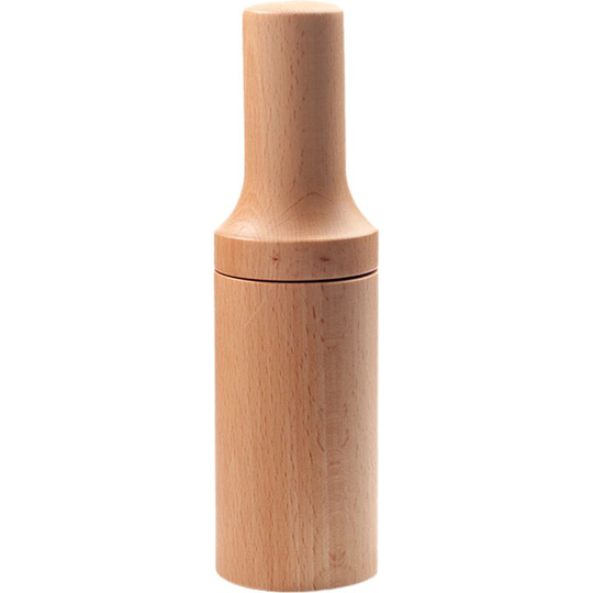 Straight waist Acacia wooden pepper or salt mill, manual spice grinder 15008