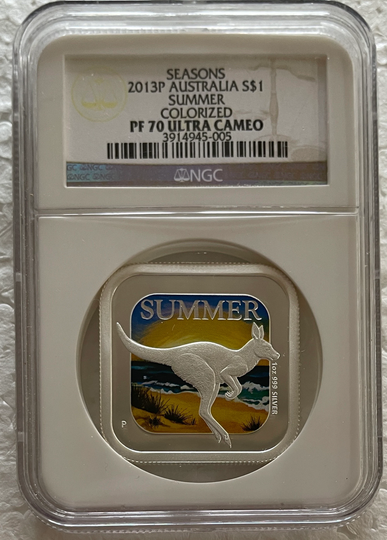 2013P Australia Summer Colorized Seasons Ngc Pf70 Ultra Cameo