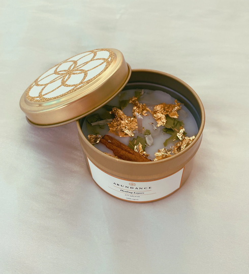 Abundance Beeswax Herb Candle