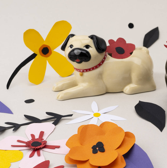 Pug Dog Mini Indoor Air Planter With Gift Box