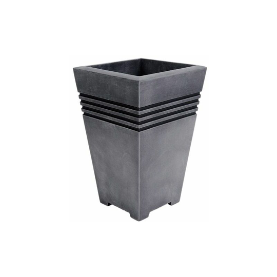 Sankey - Milano Tall Square Planter Pewter 46cm Height - GN715