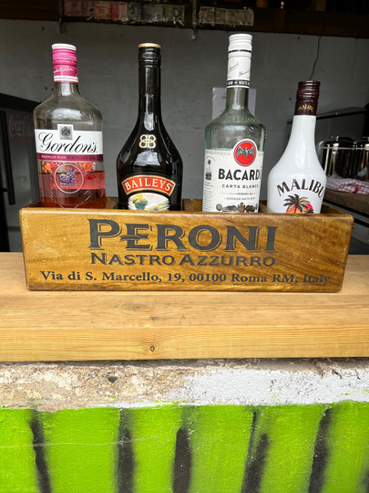 Peroni 4 Tier Rack Wooden Box/ Storage/ Man Cave/ Girl Kitchen/ Storage Basket/ Herb Gifts For Him/ For Her