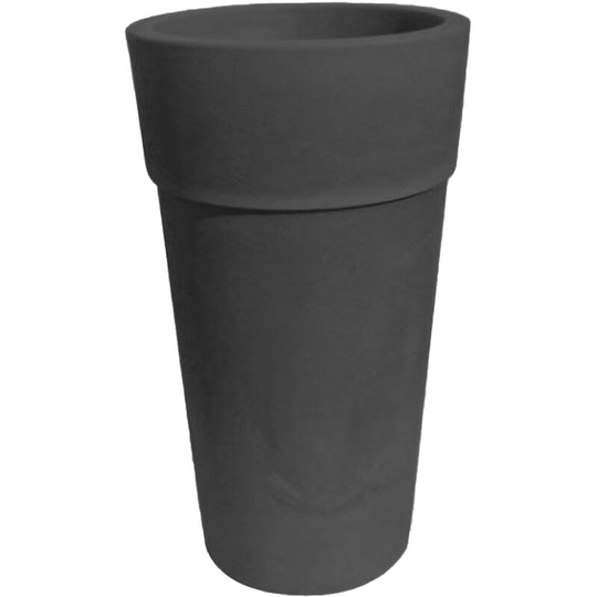 Cone Sensation - Garden planter for plant and flower arrangements. Cone outdoor planter Ø40x70H cm. Capacity 18L. Colour anthracite