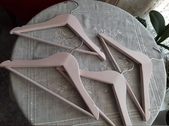 Pastel Pink Wooden Children's Hangers