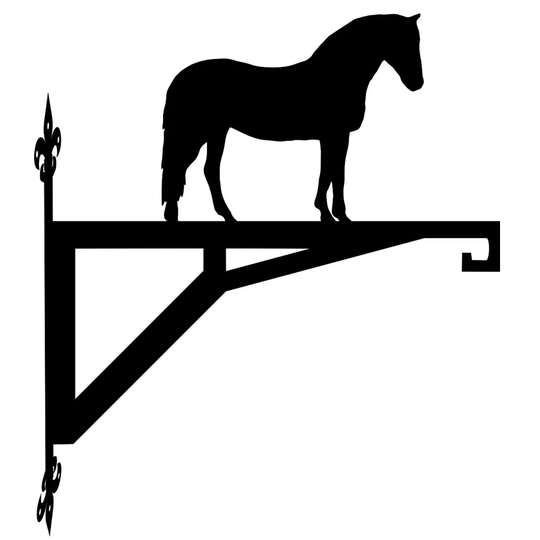 Horse Standing Modern Contemporary Hanging Bracket