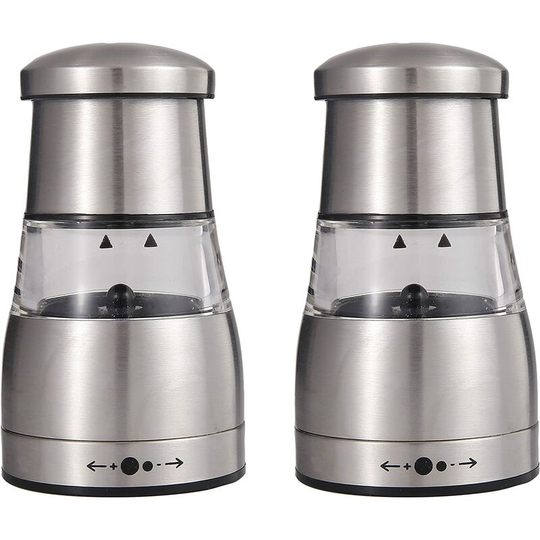 Briday - Pepper and Salt Grinder, Manual Salt or Pepper Mill, Elegantly Designed with Adjustable Fineness Setting, Smooth Handles Pepper Grinder