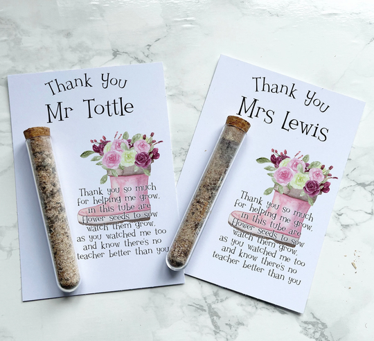 Personalised Thank You Gift For Teacher | You End Of Year Helping Me Grow