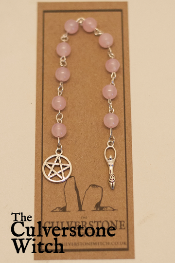 Crystal Prayer Beads - Witchcraft Kit , Spell Kit, Starter Beginners Solitary, Hedge, Wicca, Casting, Baby Witch, Apothecary Set