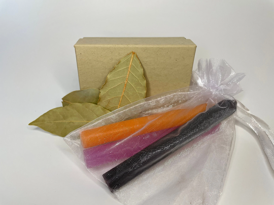 Bay Leaf Wish Spell Kit Leaves Colored Candle