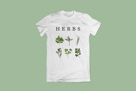 Herbs T-Shirt, Vegan Plant Top, Herbivore Tee