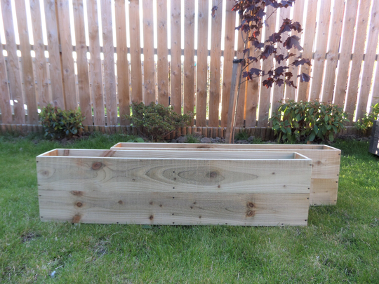 30cm Wooden Garden Planter(S Higher/Deeper Design, Tanalised Patio Window Box, Various Sizes