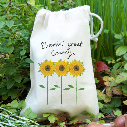 Sunflowers Mother's Day Gift Bag With Sunflower Seeds