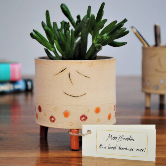 Smiley Face Pot Thank You Gift For Teacher