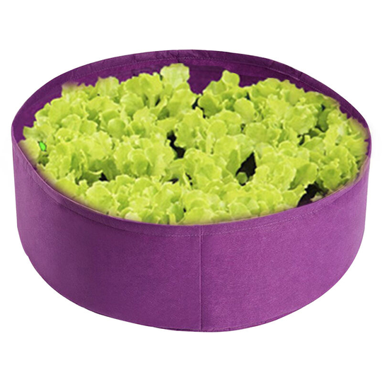 Round Planter Box Garden Grow Bags Planting Beds Grow Pots Breathable Planter Bags for Potato Fruit Herbs Flowers Vegetables 20x8 Inch,Purple s