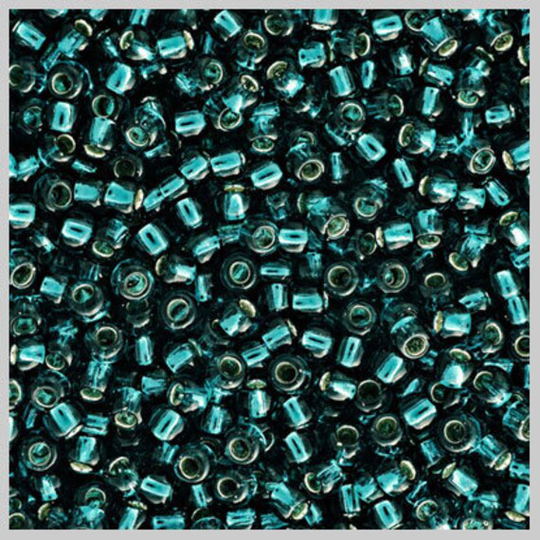 Toho Seed Beads Tr-11-27Bd Silver Lined Transparent Teal 7.5 Grams Diy