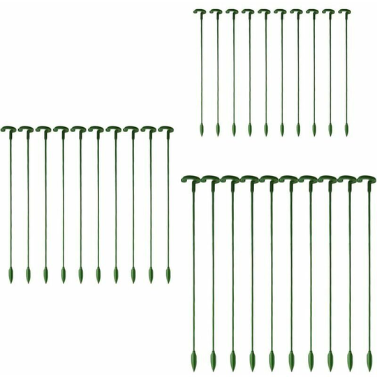 Monly - 30pcs Garden Plant Stakes Single Stem Flower Stakes Orchid Peony Lily Rose