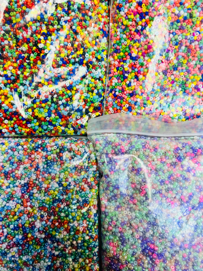5000 Bright 2mm Waist Beads Seed Beads, Round Beads, Beads For Mask Chains, Round in Packs, Bulk Glass Bead Jewelry