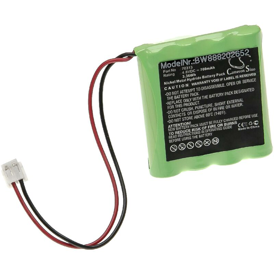 Vhbw - Replacement Battery compatible with AstralPool vx 11T, vx 13T, vx 6T, vx 7T, vx 9T, vx Salt Chlorinator Measuring Devices (700mAh, 4.8V, NiMH)