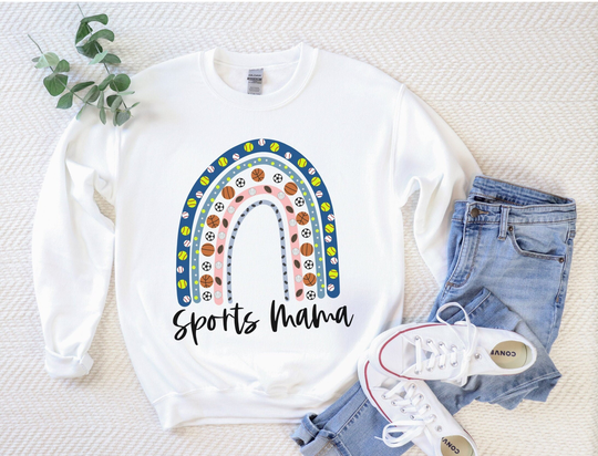 Sports Mama Sweatshirt Tennis Baseball Basketball Soccer Football Hockey Mom Sport Lover Sweater My Favorite Season Shirts Proud