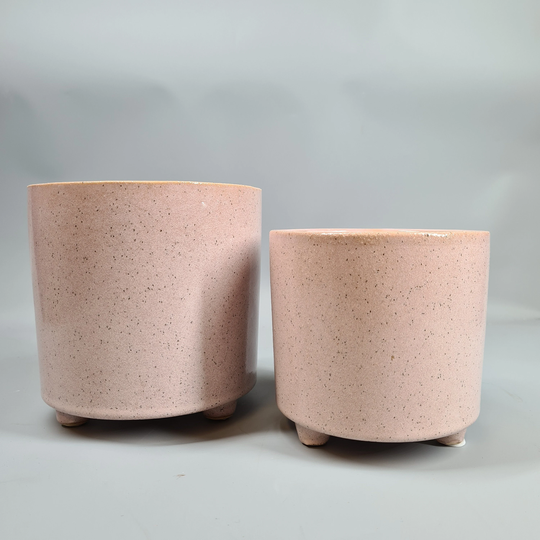 Pink Footed Planter - Holds 11cm & 13cm Pots