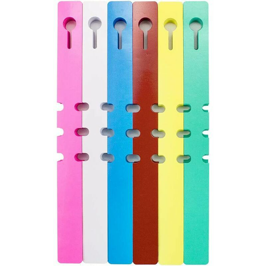 Joorrt - 600 Pieces Garden Plant Tags, Weatherproof Plastic Hanging Rings Tags Socket Tags, Nursery Plant Growing Ornamental Plants Potted Herbs