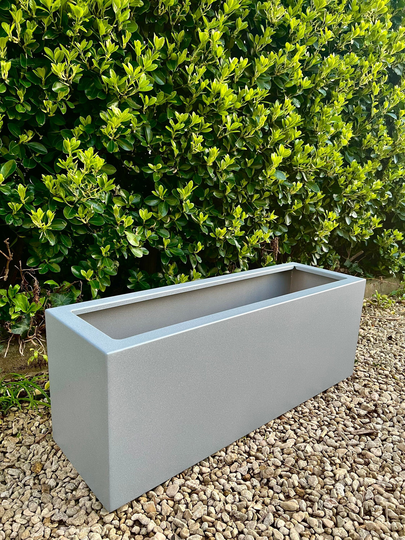 Marble Grey Aluminium Garden Planter