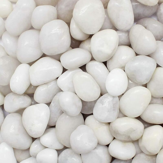 River Rock Stones Pebbles, 1-3cm Natural Decorative Polished Mixed White Pebbles Gravel for Garden, Plant Pots, Landscaping, Ponds, Terrariums Vase