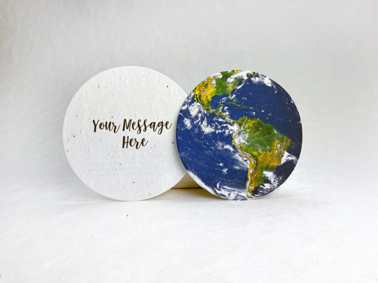 Custom, Personalized Large Seed Paper Circles | 3.25