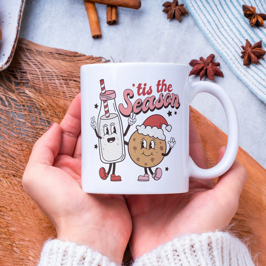 Christmas Season | Merry Mug Retro Holiday Gift Hot Chocolate Decor Style
