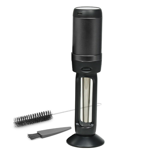 Electric Herb and Spice Grinder Automatic Smart Grinding Machine with Cone Holder Grinding Filling Integrated Built-in Battery for Home Kitchen Travel
