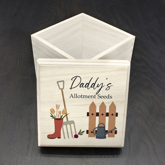 Personalised Allotment Seeds Box