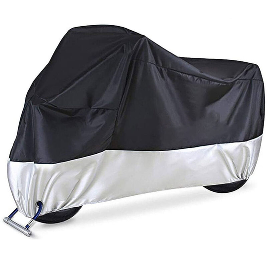 Superseller - Universal Motorcycle Cover All Season 210D Oxford Waterproof Motorbike Covers with Lock Holes Replacement for Honda Suzuki Kawasaki,