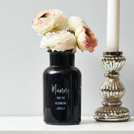 Apothecary Engraved Glass Vase