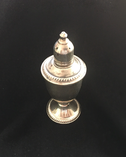 Duchin Sterling Shaker; Vintage Salt/Pepper Shaker; Weighted & Glass Lined; 1940S; Free Shipping