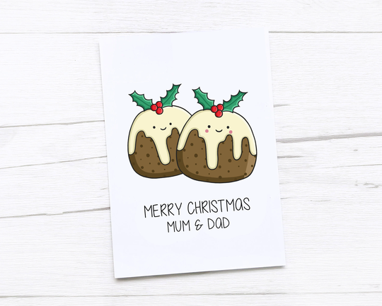 Happy Christmas Card | Merry Mum & Dad