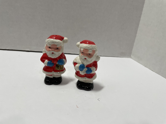 Santa Salt & Pepper Shakers Vintage Red